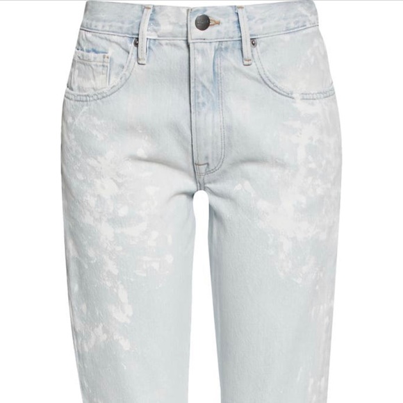 NWT FRAME Le Piper High Waist Crop Straight Jeans (Ellington)/Caribbean Spray/32 - Picture 4 of 12